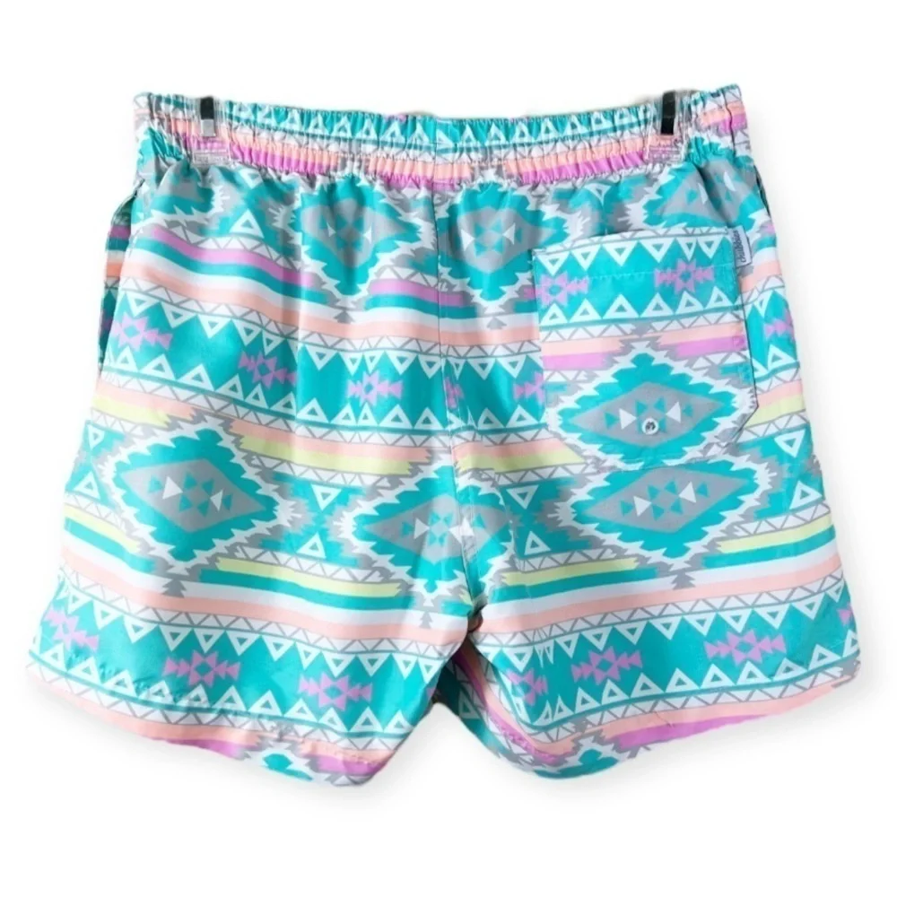 Chubbies Pastel Aztec 4 Way Stretch Swim Shorts Trunks Liner Southwestern